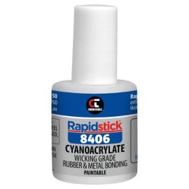 Rapidstick™ 8406 Cyanoacrylate Adhesive, 10g Brush Bottle