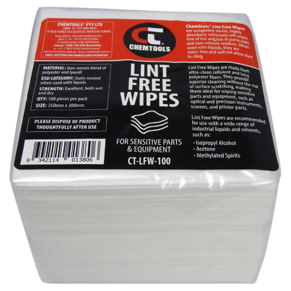 Lint Free Wipes, 100pk