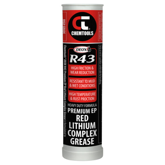 DEOX R43 Red Lithium Complex Grease, 450g Cartridge
