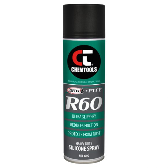 DEOX R60 Heavy Duty Silicone Spray with PTFE, 300g