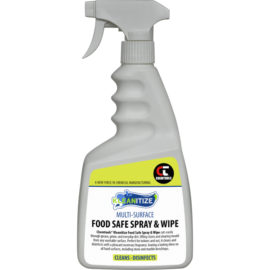 Kleanitize Food Safe Spray & Wipe, 750ml Trigger Spray