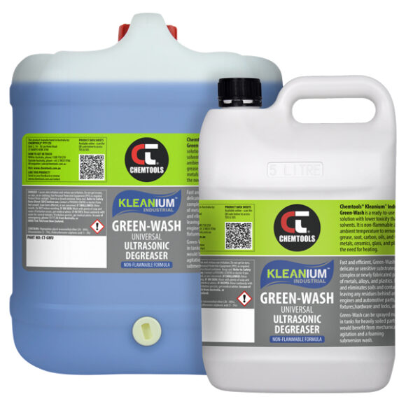 Kleanium™ Industrial Green-Wash Universal Ultrasonic Degreaser Product Range